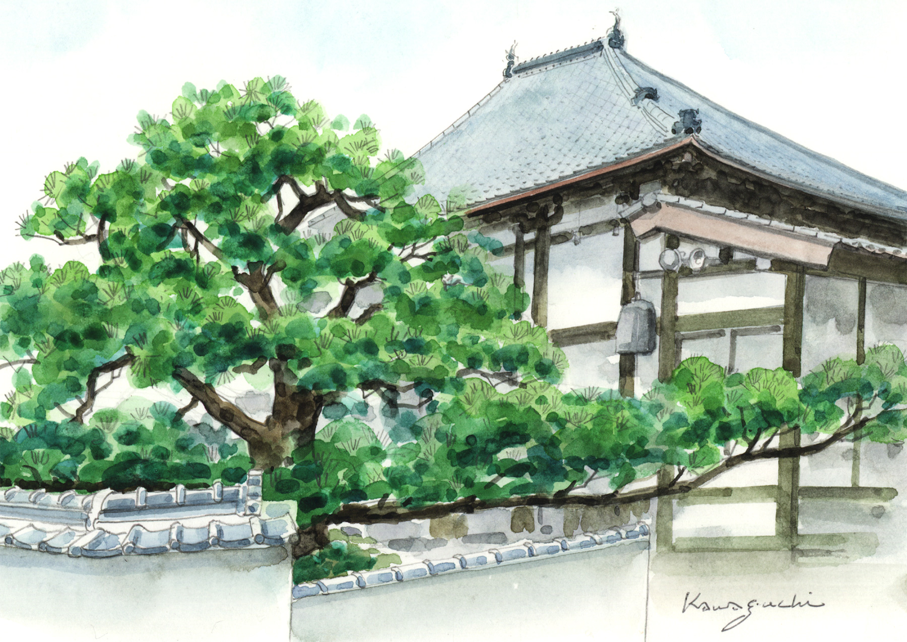 明覚寺 外観(イラスト)